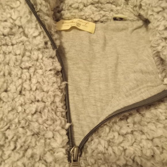 Gray sherpa jacket/teddy bear jacket - Picture 4 of 5